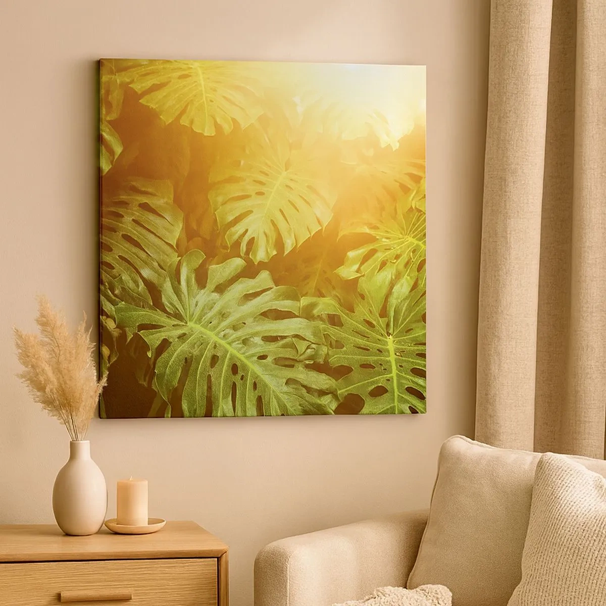 Obraz na plátně - Vstoupit do zeleně… - 30x30 cm