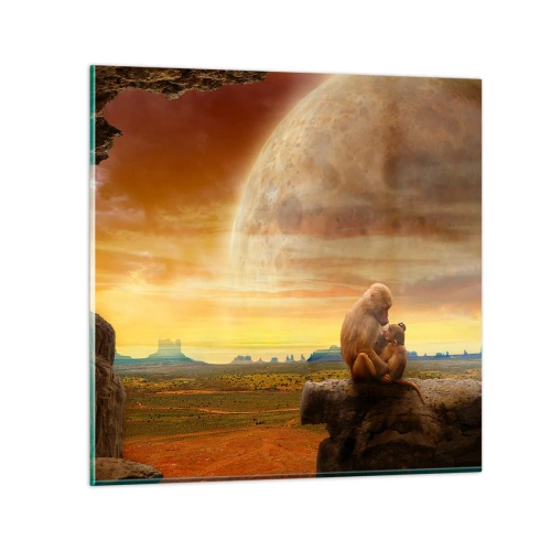 Obraz na skle - Láska je všude stejná - 60x60 cm