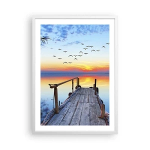 Plakát v bílém rámu - Je čas vrátit se… - 50x70 cm