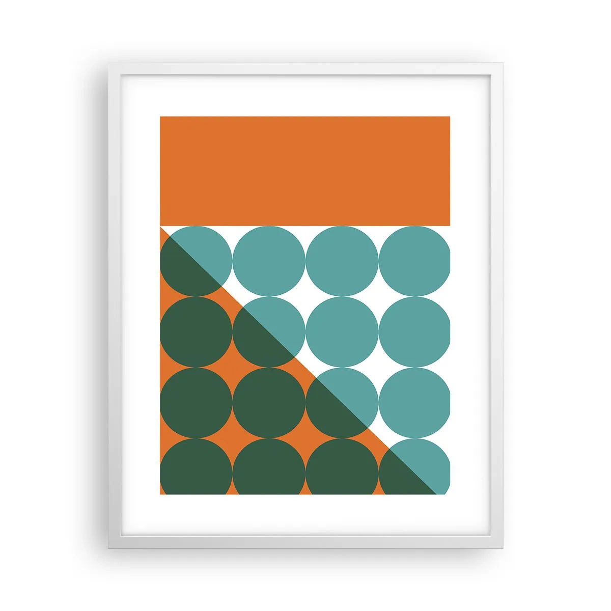 Plakát v bílém rámu - Nahoru a šikmo - 40x50 cm