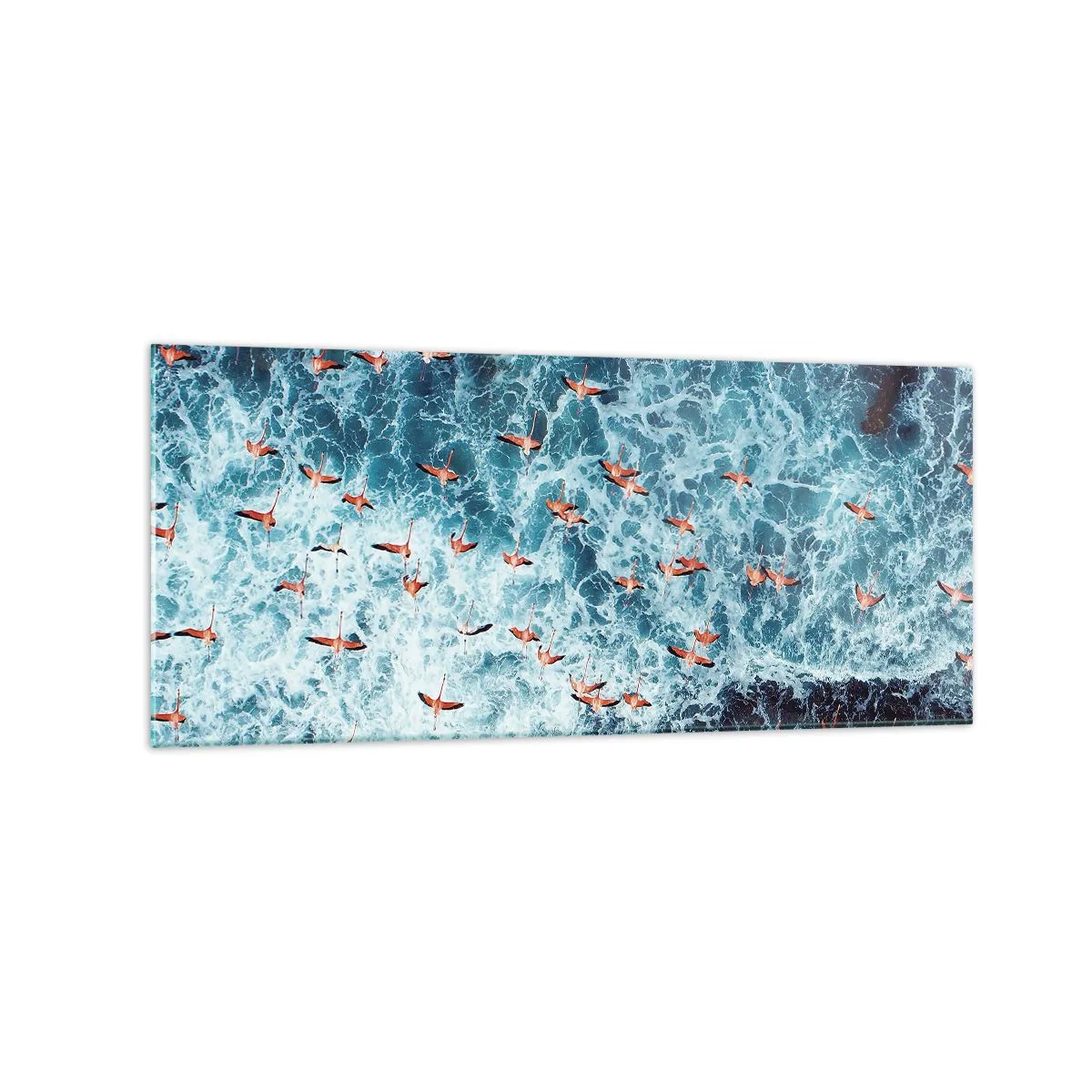 Obraz na skle - Přímořský průvod - 120x50 cm