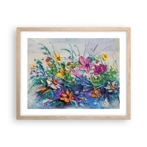 Plakát v rámu světlý dub - Vůbec ne zátiší - 50x40 cm