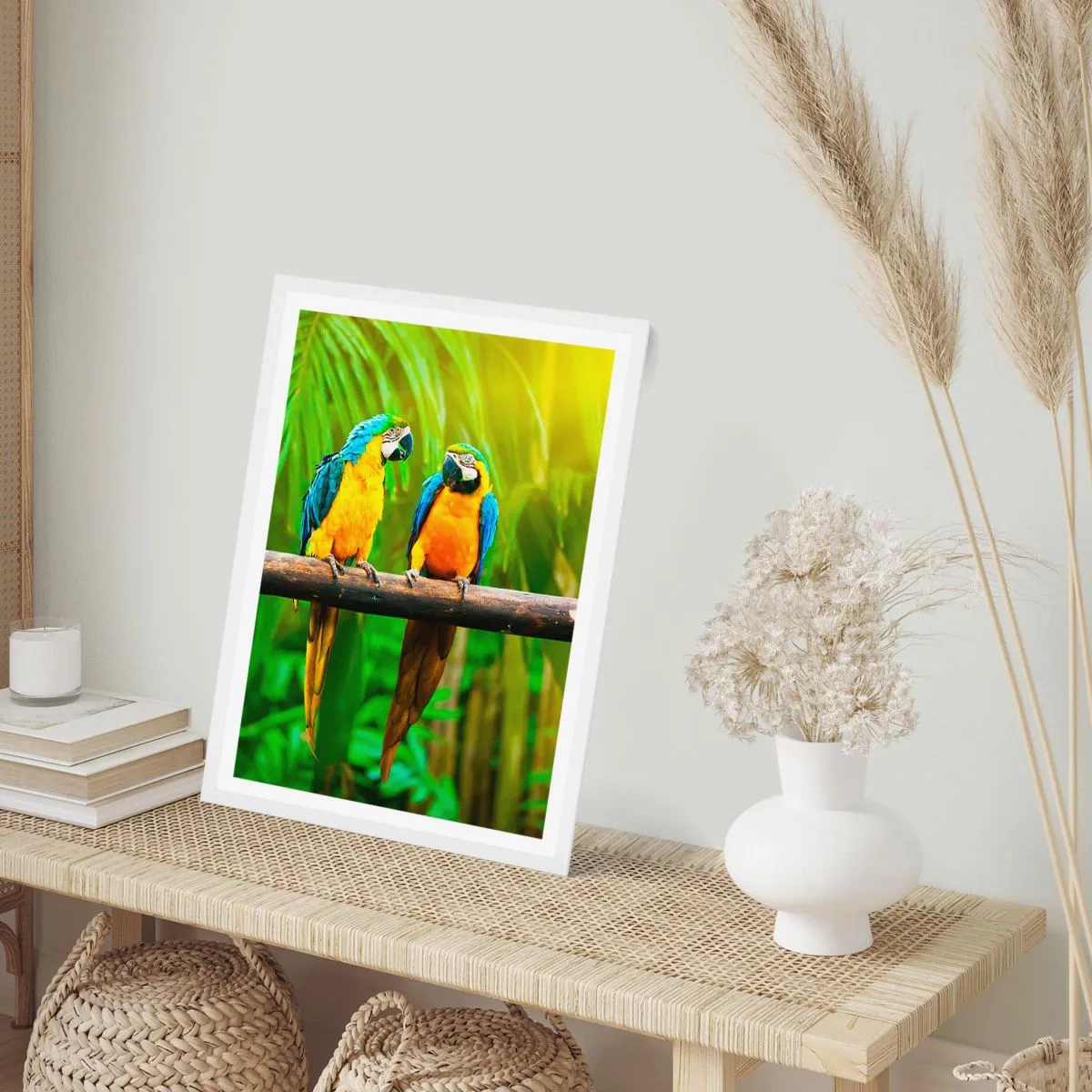 Plakát v bílém rámu - Slyšela jsi, že ona…? - 50x70 cm