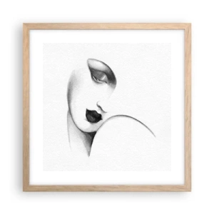 Plakát v rámu světlý dub - Ve stylu Lempické - 40x40 cm