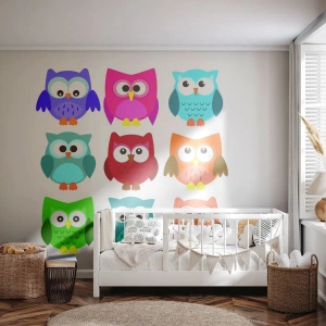 Fototapeta Samolepicí Deluxe Sticker - Je zábavné být jiný - Pro děti, Sova, Grafika - 500x350 cm
