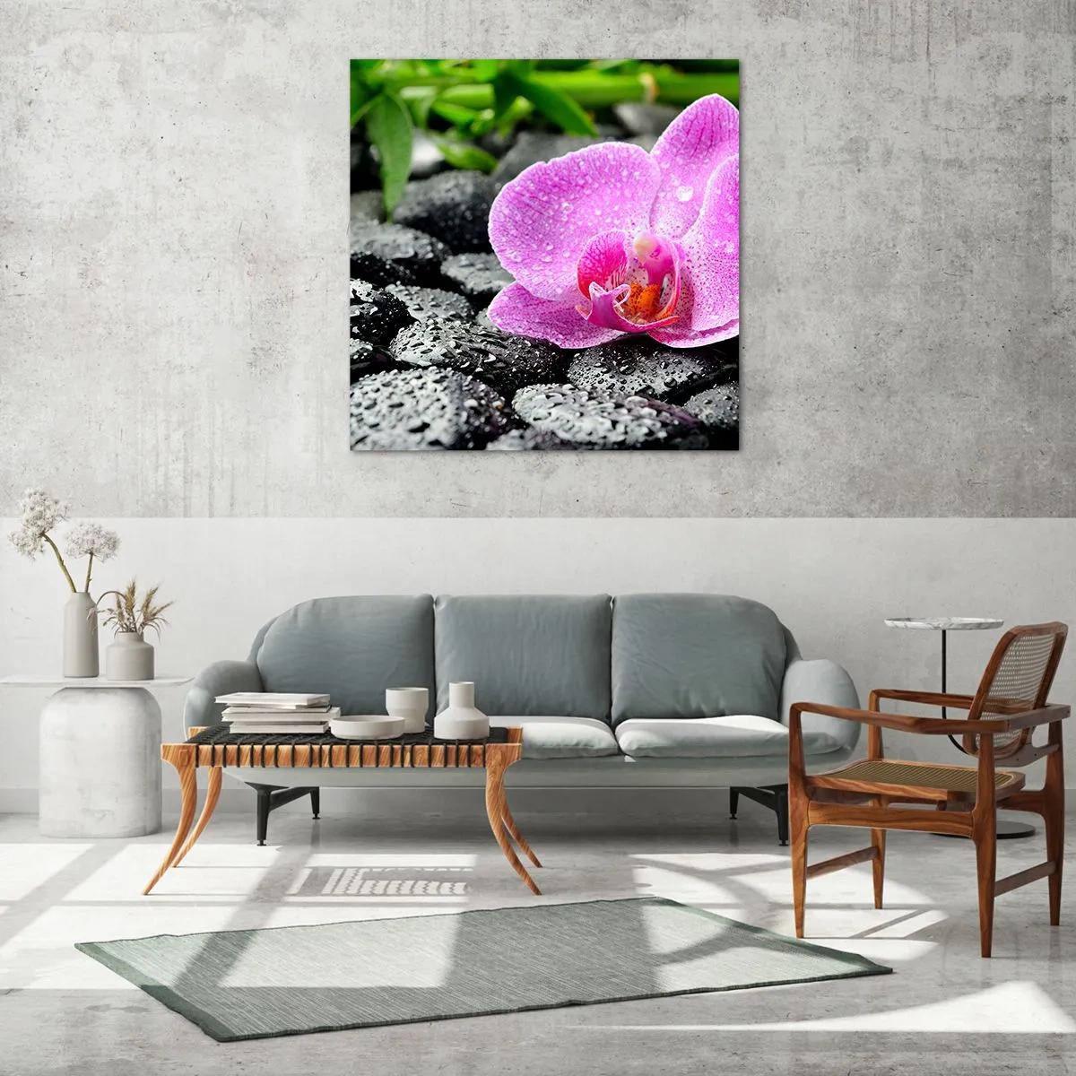 Obraz na skle - Jako otevřené srdce - 70x70 cm