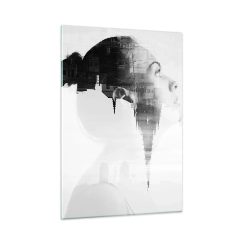 Obraz na skle - Z obou stran okna - 50x70 cm