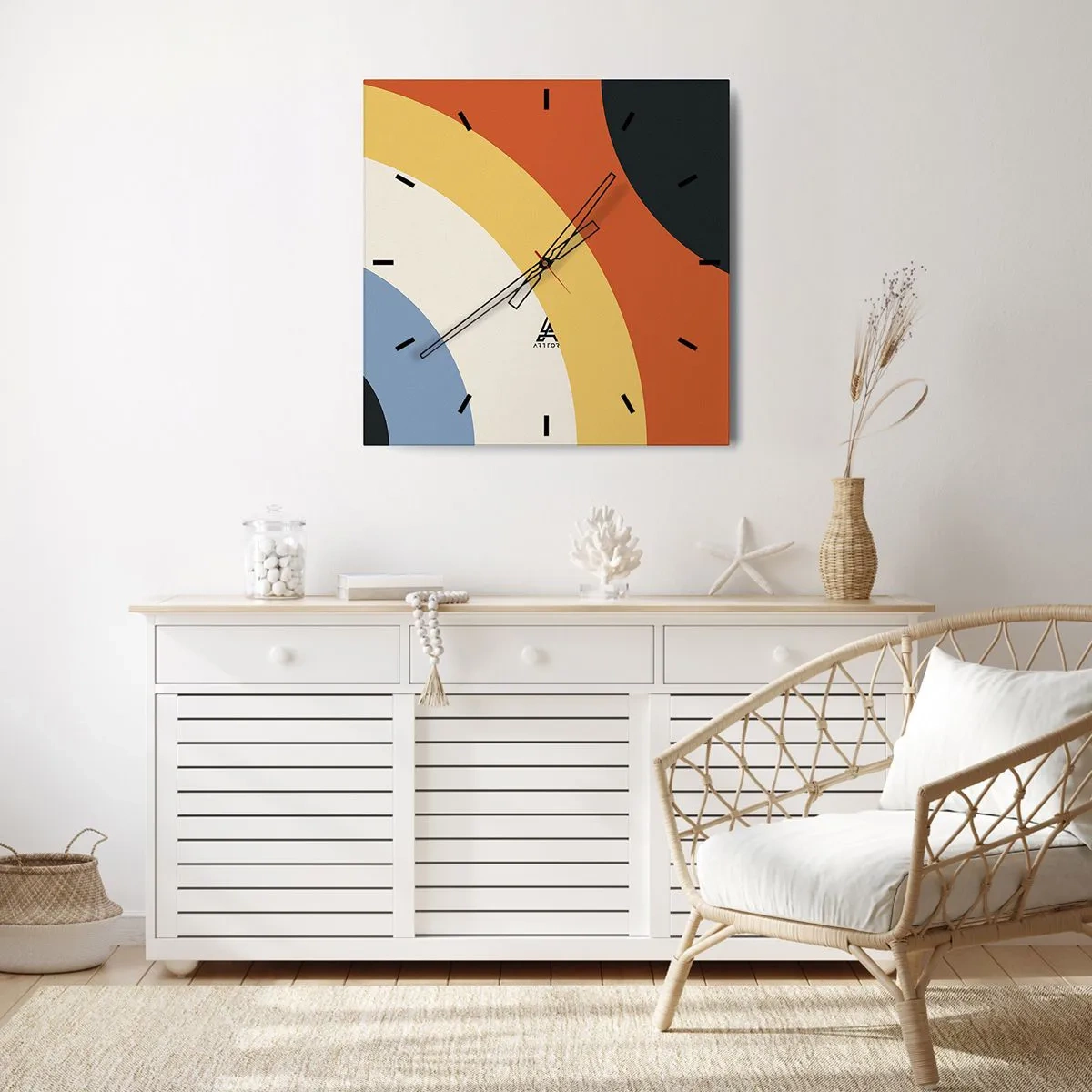 Nástěnné hodiny - K sobě samému - 40x40 cm