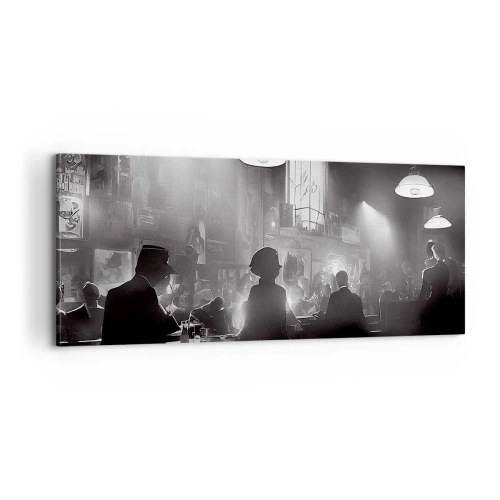 Obraz na plátně - V jazzové atmosféře - 100x40 cm