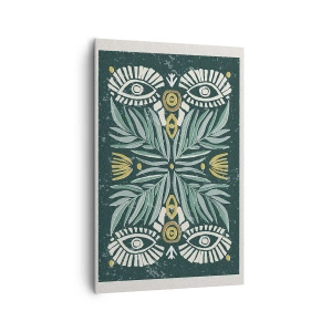 Obraz na plátně - Jako lidová vystřihovánka - 80x120 cm