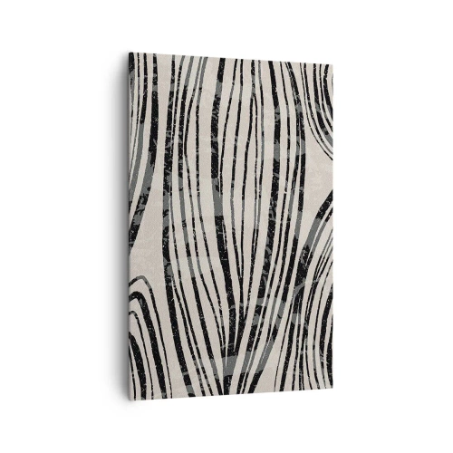 Obraz na plátně - Močál s liniemi - 80x120 cm