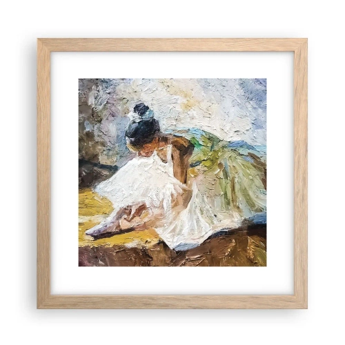 Plakát v rámu světlý dub - Z Degasova obrazu - 30x30 cm