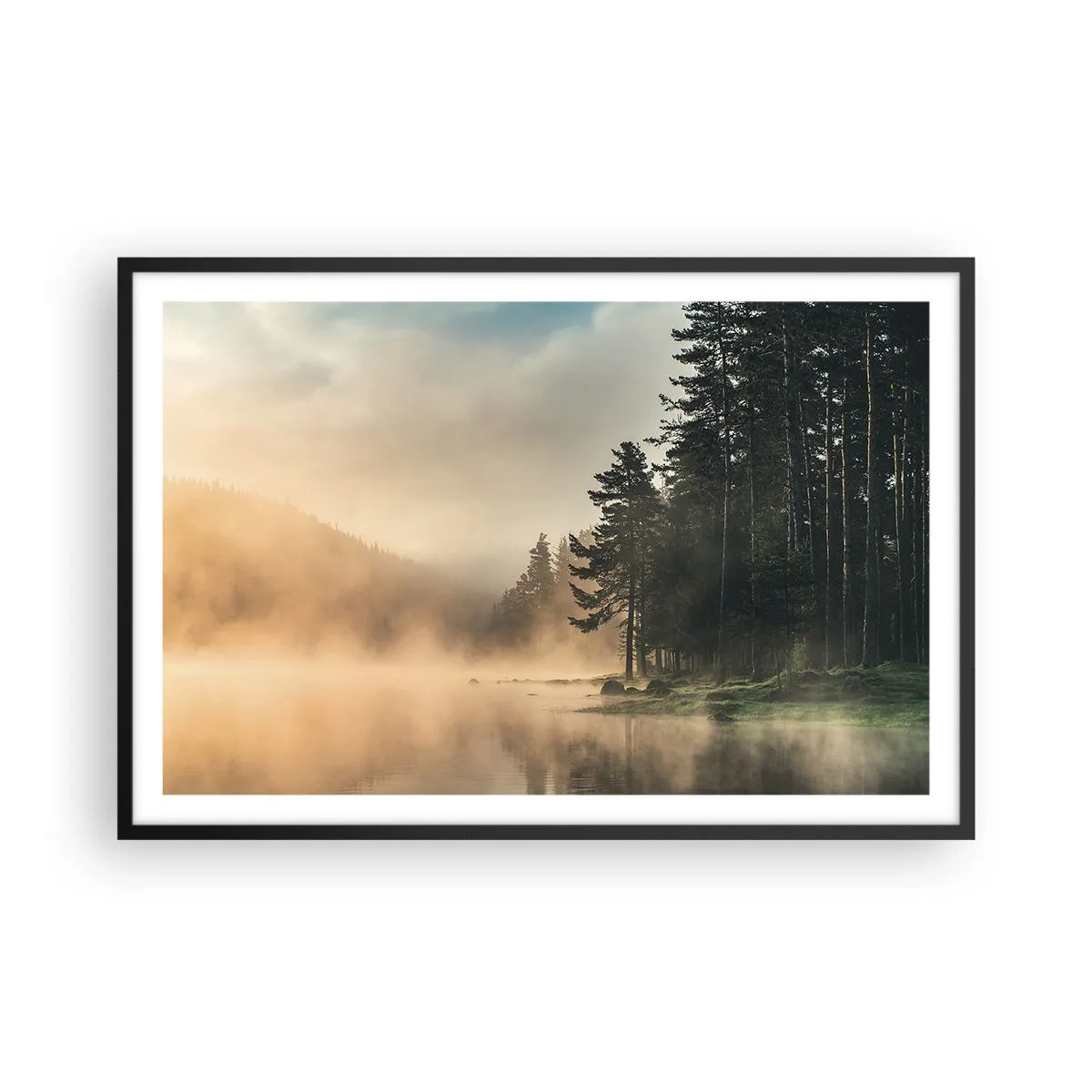 Plakát v černém rámu - Zrození dne - 91x61 cm