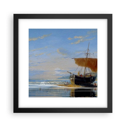 Plakát v černém rámu - Voda, země, vzduch - 30x30 cm