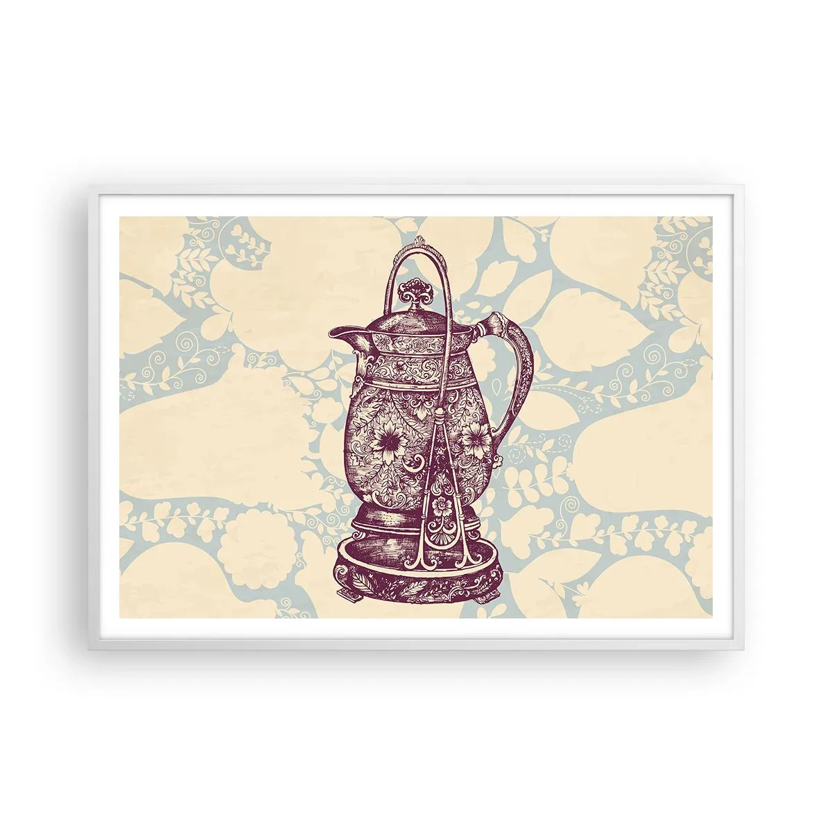 Plakát v bílém rámu - Krása všedního dne - 100x70 cm