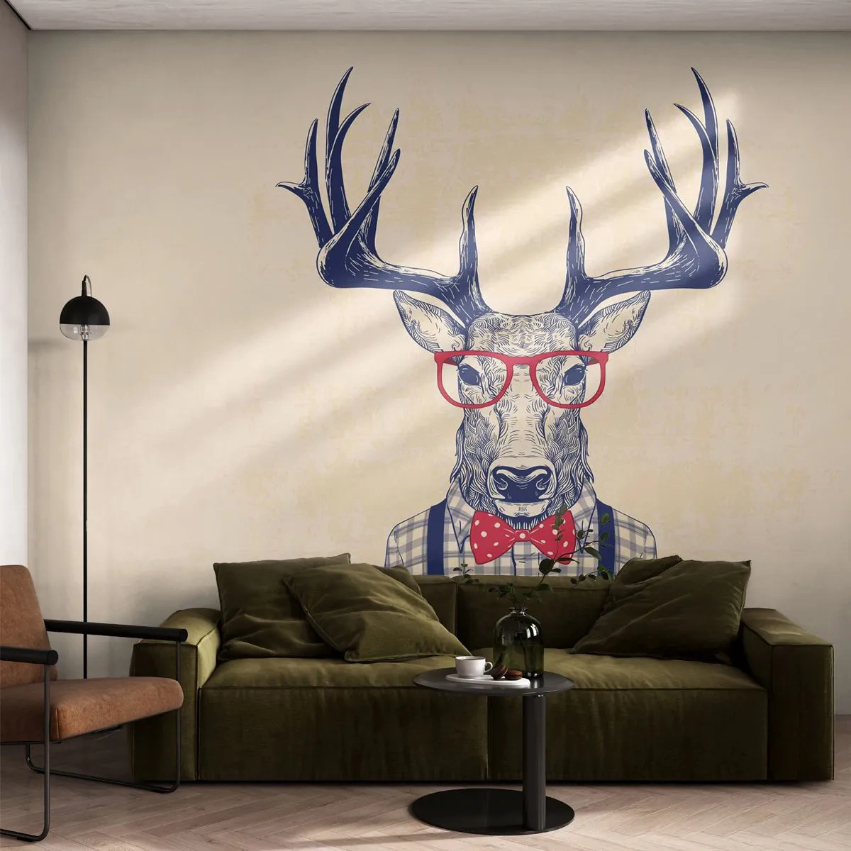 Fototapeta Premium Canvas - Zábavná extravagance - Abstrakce, Jelen, Bederní - 500x350 cm