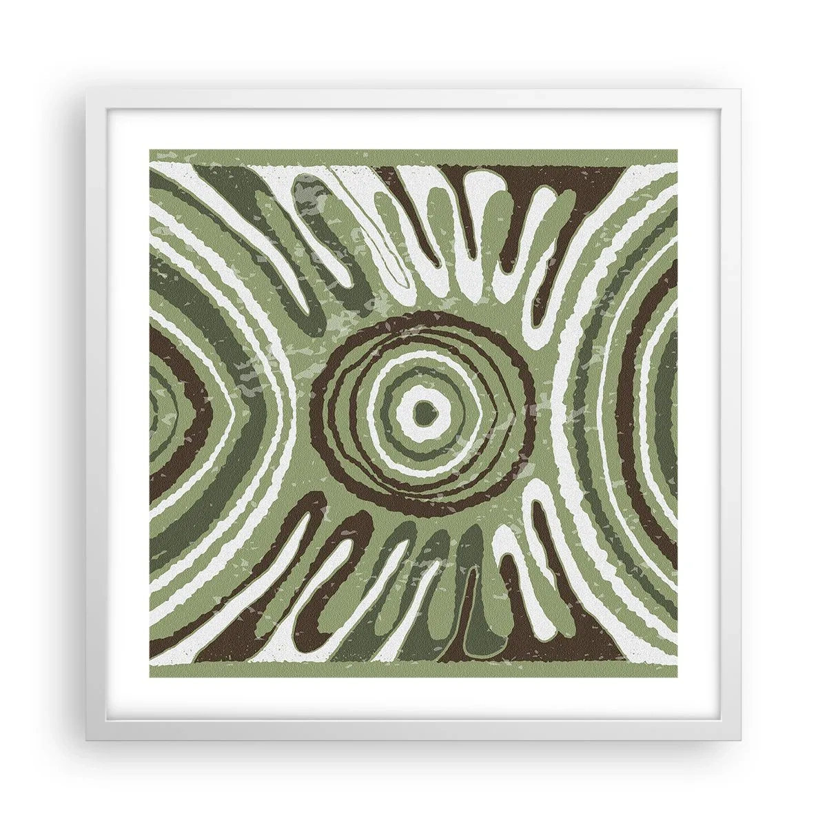 Plakát v bílém rámu - Exploze emocí - 50x50 cm