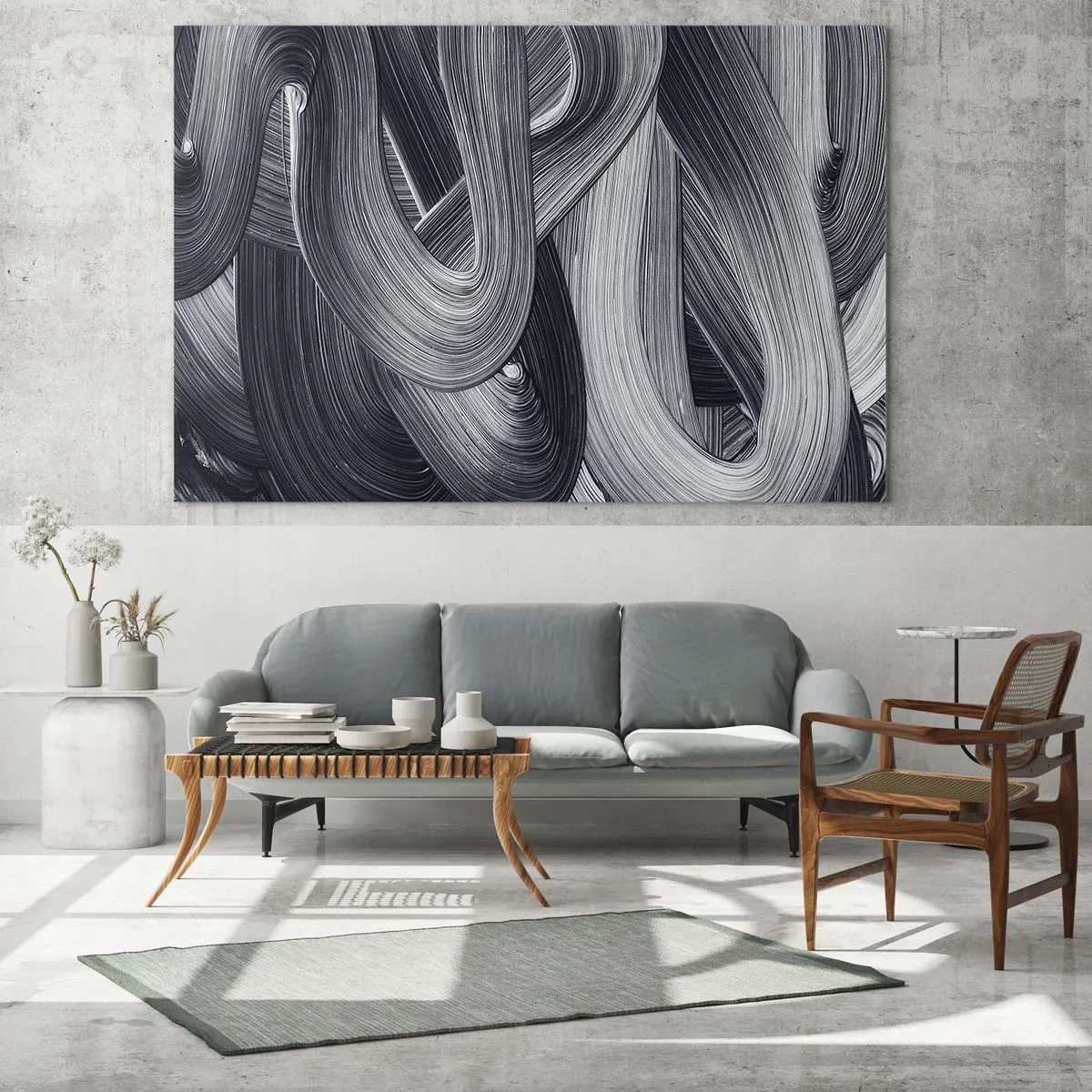 Obraz na skle - Plynulost reality - 100x40 cm