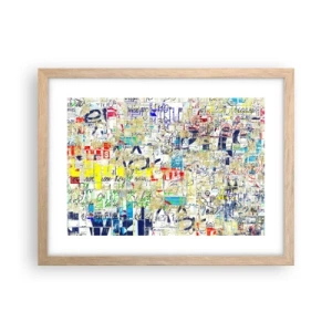 Plakát v rámu světlý dub - Prostě potěší oči - 40x30 cm