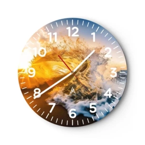 Nástěnné hodiny - Hra v písku - 40x40 cm