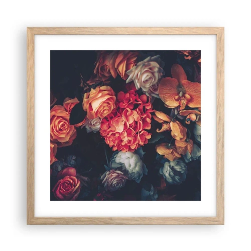 Plakát v rámu světlý dub - Jako u holandských mistrů - 40x40 cm