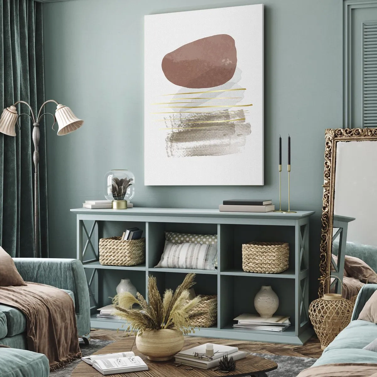 Obraz na plátně - Abstraktní kolonáda - 55x100 cm