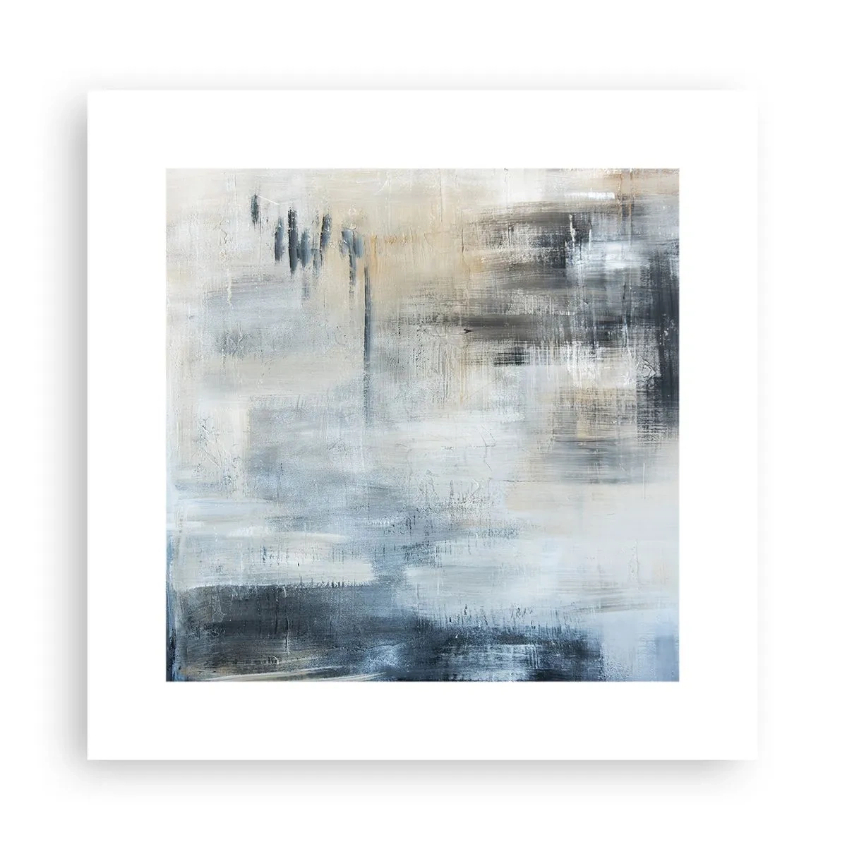 Plakát - Za závojem modré - 30x30 cm