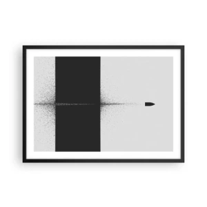 Plakát v černém rámu - Přímo k cílu - 70x50 cm