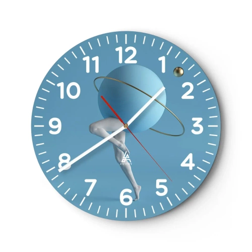 Nástěnné hodiny - Šílenství planet - 40x40 cm