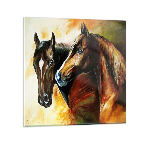 Obraz na skle - Dvakrát více půvabu - 40x40 cm