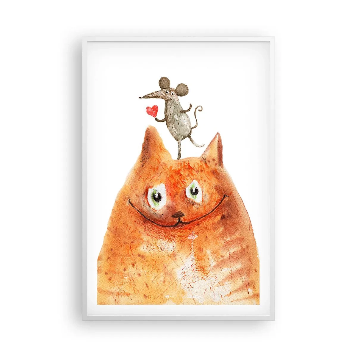 Plakát v bílém rámu - Paradoxy lásky - 61x91 cm