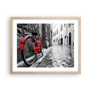 Plakát v rámu světlý dub - Skutečná krása nestárne - 50x40 cm