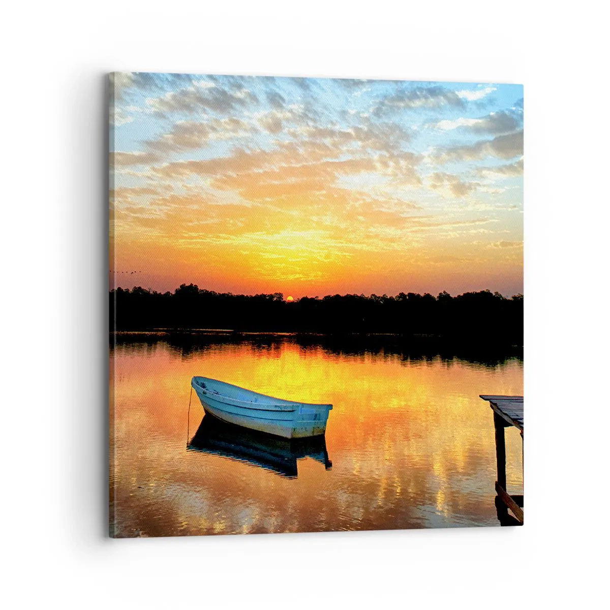 Obraz na plátně - Podívej, poslouchej, medituj - 70x70 cm