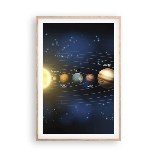 Plakát v rámu světlý dub - Jedna z deseti - 61x91 cm