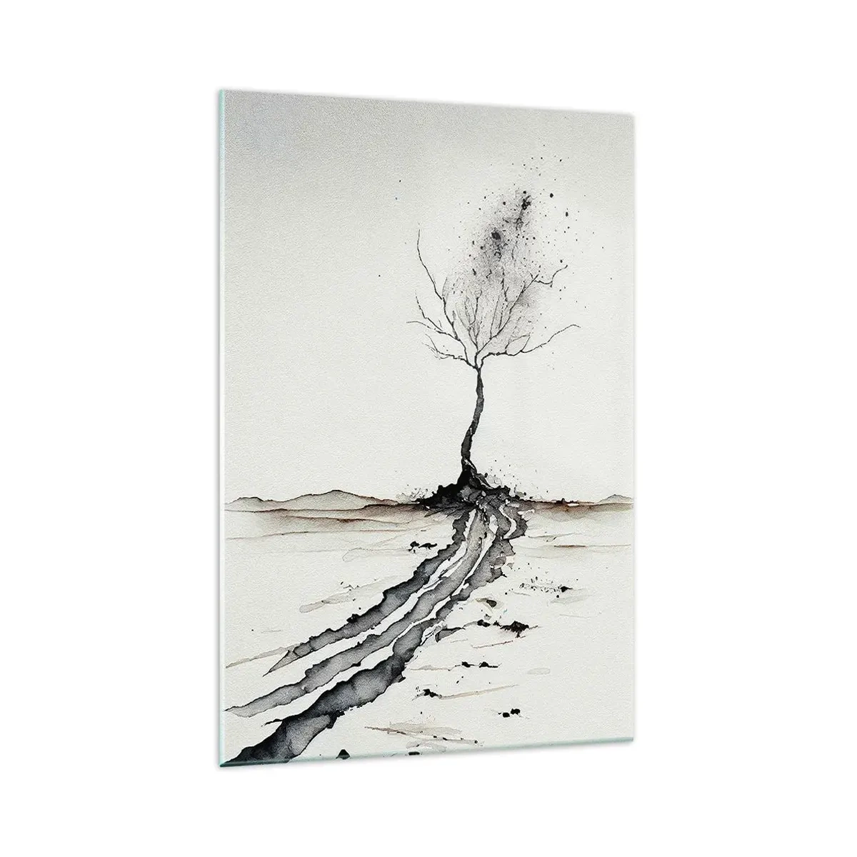 Obraz na skle - Zimní melancholie - 70x100 cm