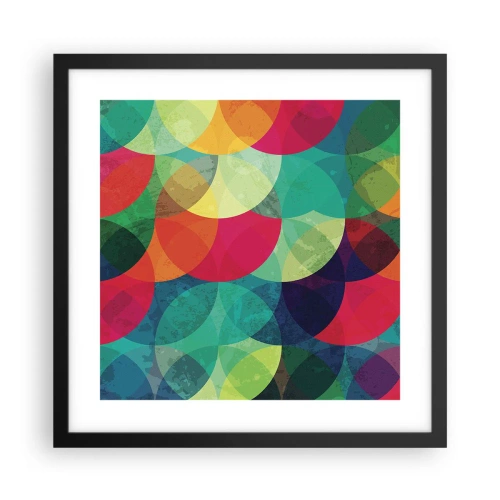 Plakát v černém rámu - Vstoupit do duhy - 40x40 cm