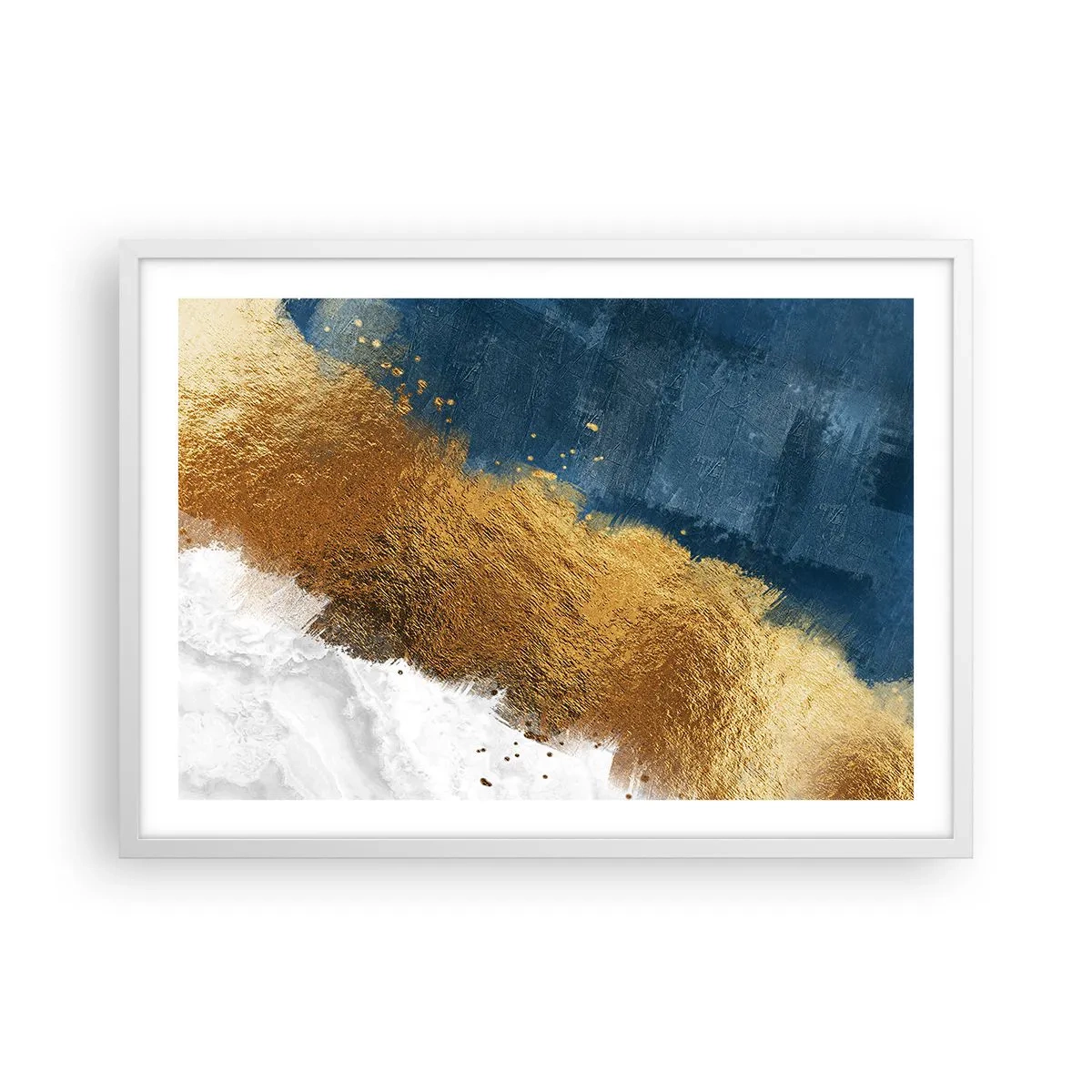 Plakát v bílém rámu - Barvy léta - 70x50 cm