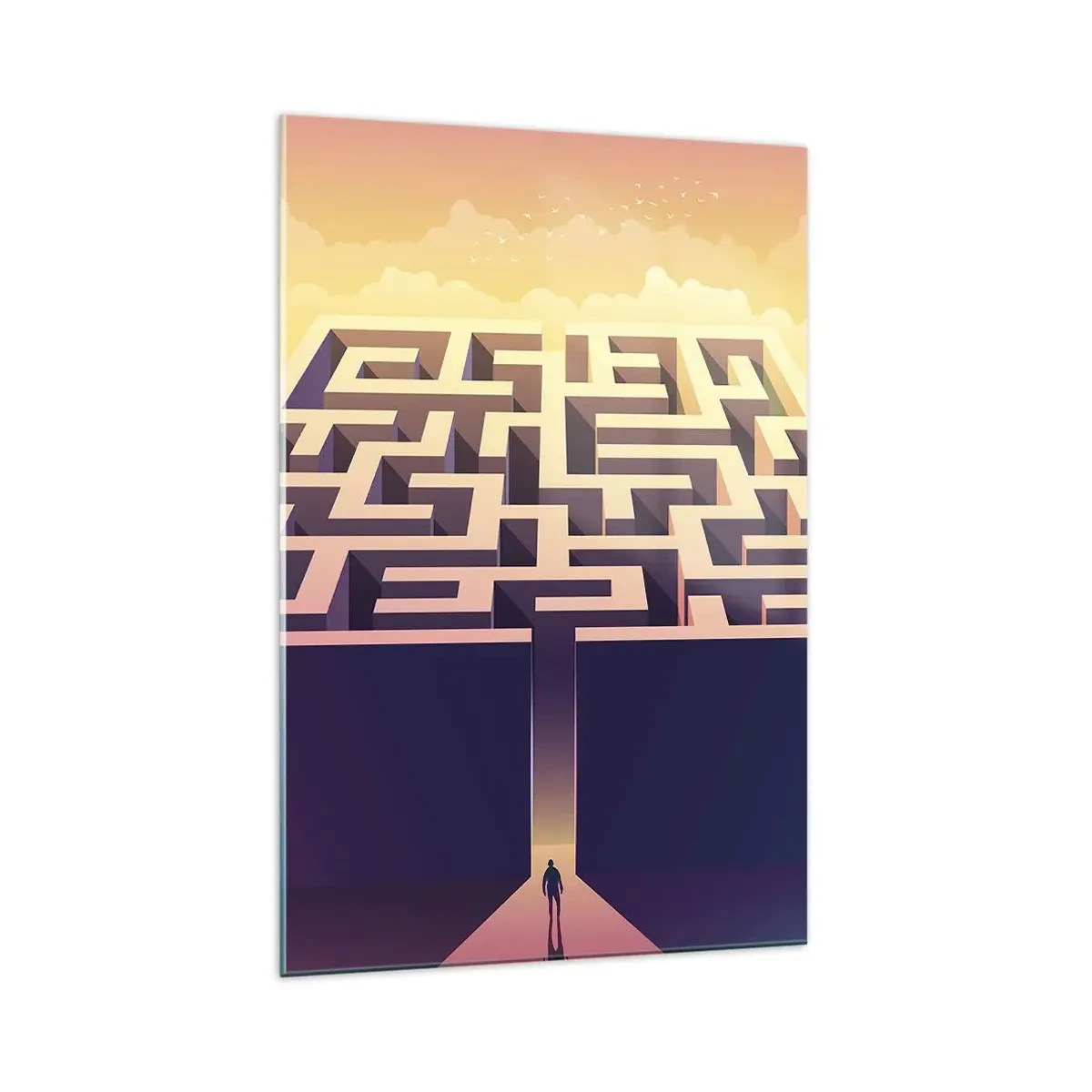 Obraz na skle - Čas rozhodnutí - 70x100 cm