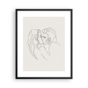 Plakát v černém rámu - Zamotaní citem - 40x50 cm