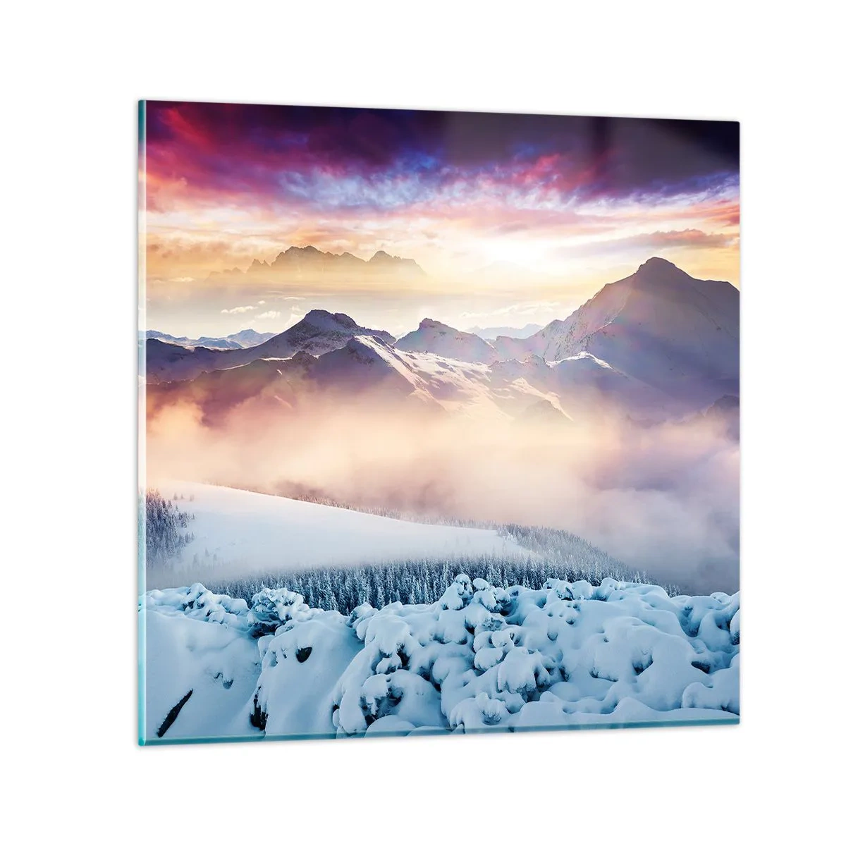 Obraz na skle - Síla a čistota přírody - 40x40 cm