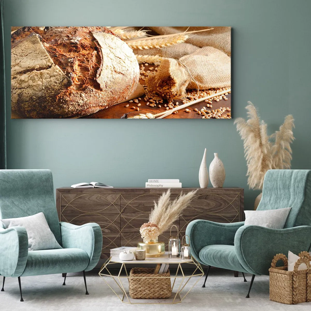 Obraz na plátně - Chutný, voňavý, křupavý - 160x50 cm