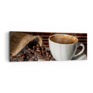 Obraz na plátně - Černost uhlí, průzračnost jantaru - 90x30 cm