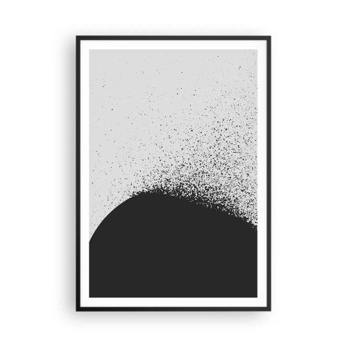 Plakát v černém rámu - Pohyb částic - 70x100 cm