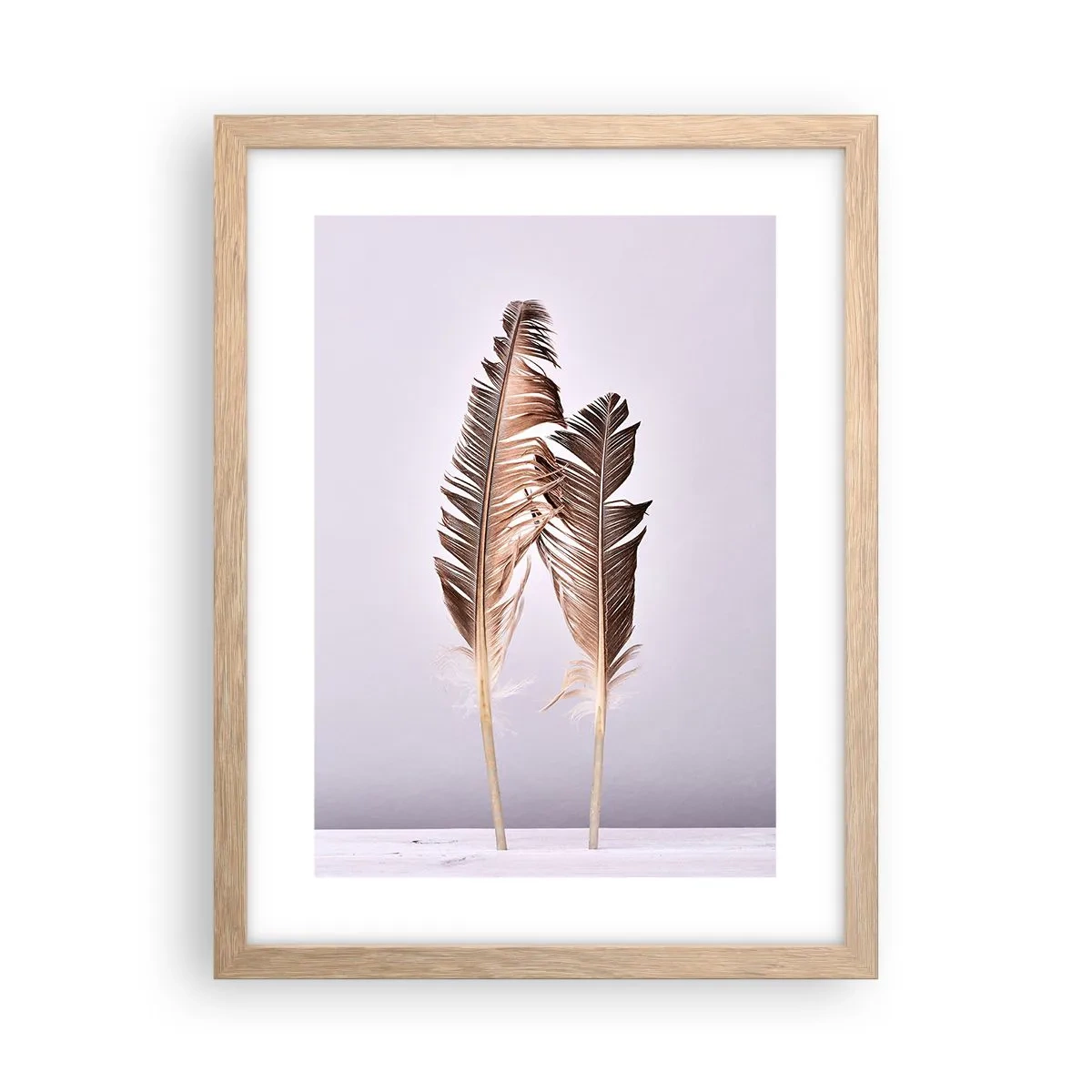 Plakát v rámu světlý dub - Proti nicotě - 30x40 cm