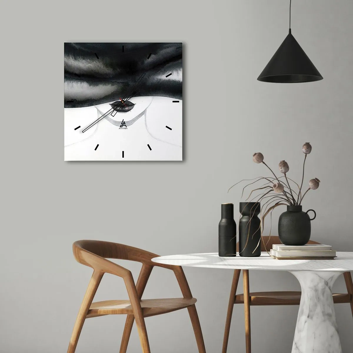 Nástěnné hodiny - Smyslná záhada - 30x30 cm