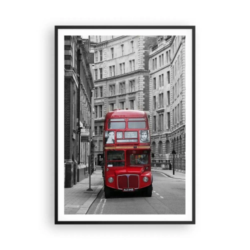 Plakát v černém rámu - Všednost nemusí být šedá - 70x100 cm