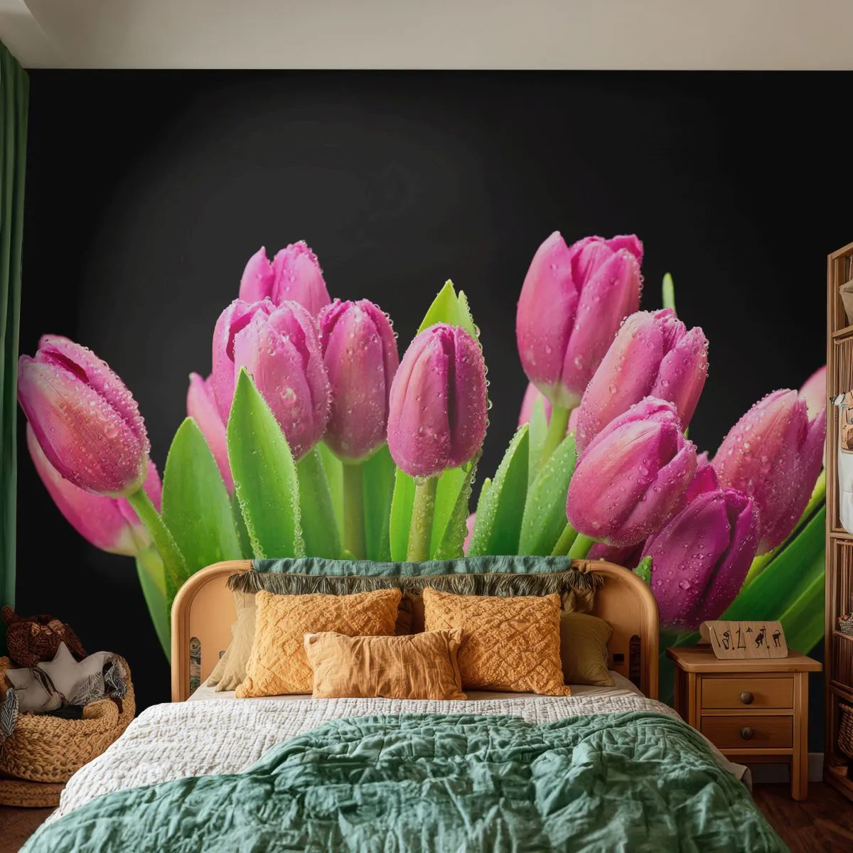 Fototapeta Premium Canvas - Liliové potěšení jara - Květiny, tulipány, Kytice květin - 450x315 cm