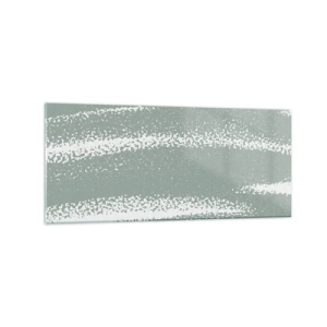 Obraz na skle - Abstrakce v zimním stylu - 120x50 cm