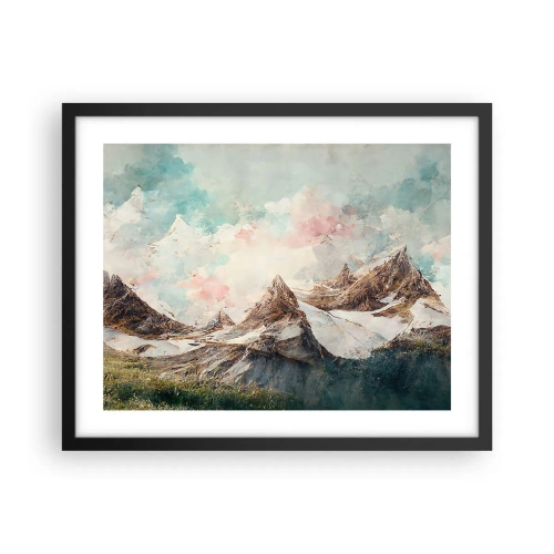 Plakát v černém rámu - Skalní čepele - 50x40 cm