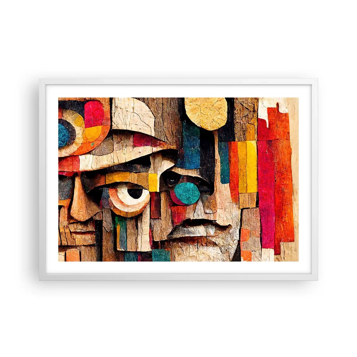 Plakát v bílém rámu - Vidím tě… - 70x50 cm